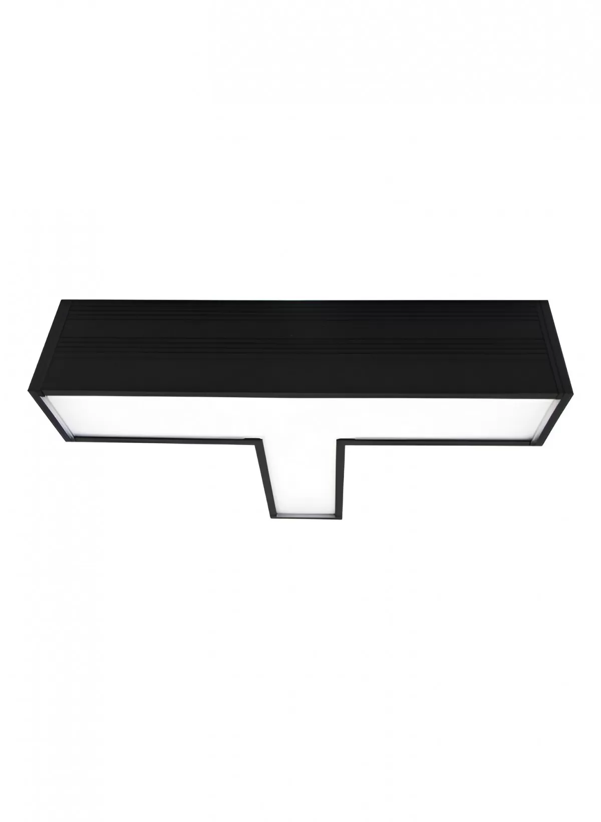 Luminaria LED Lumek En T Tetrix Negra 13W Luz Neutra Artlab