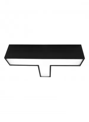 Luminaria LED Lumek En T Tetrix Negra 13W Luz Neutra Artlab