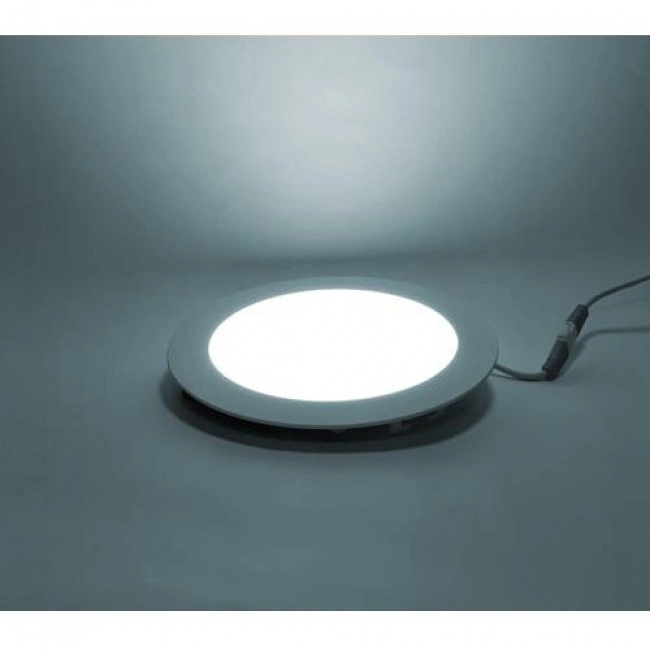 Panel LED Redondo De Incrustar 18W Luz Blanca 4000K