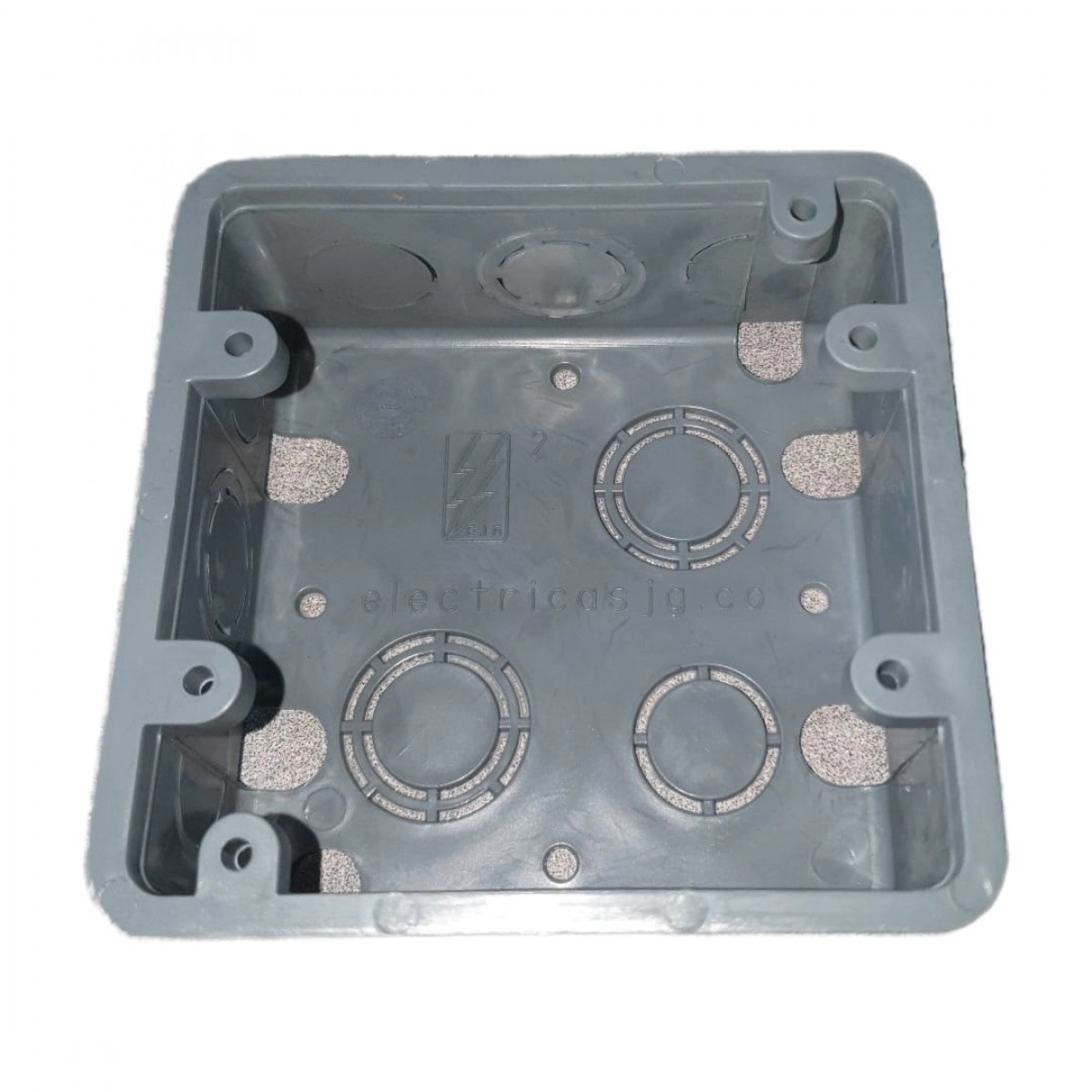 Caja Plástica JG 2400 sCH40 Gris 4x4