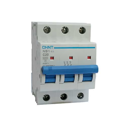 Breaker Chint Riel 3X4A 230/400V 6KA C IEC