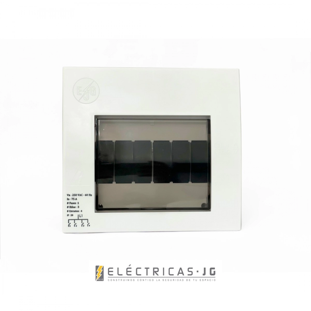Tablero Breaker 6 Circuitos Monofasico 3 hilos