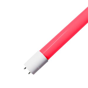 Tubo Led 18W Vidrio Opalizado Rojo T8