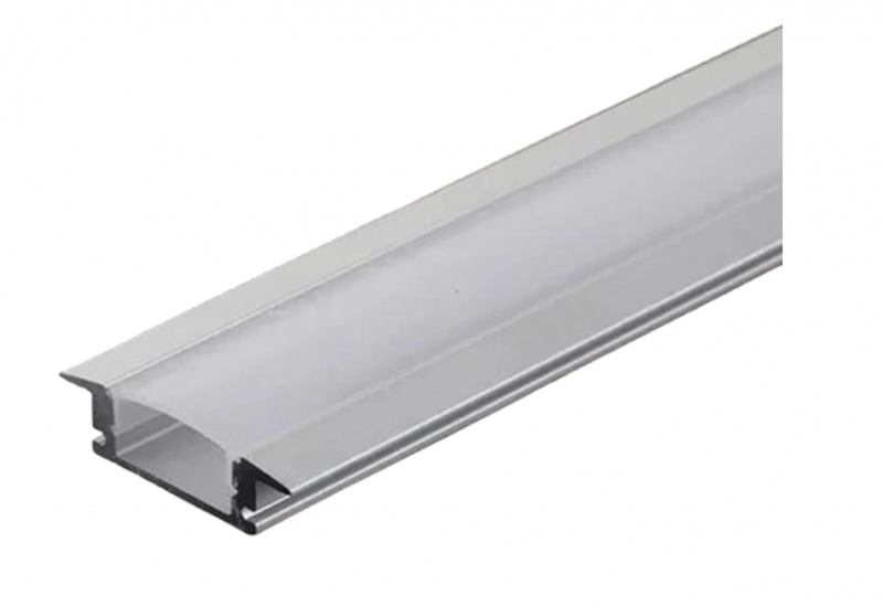 Perfil Aluminio Incrustar 26.6*6.25mm Peso 159Gr