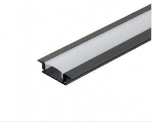 Perfil Negro Incrustar 26.6*6.25mm Peso 159Gr 3Metros