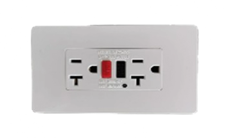 Toma Falla Tierra GFCI 20AMP De Lujo Blanca