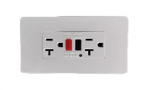 Toma Falla Tierra GFCI 20AMP De Lujo Blanca