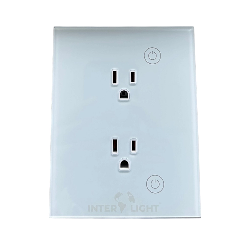 Tomacorriente Smart Doble Blanca