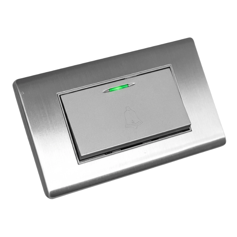 Botón Timbre Sencillo Acero Inoxidable