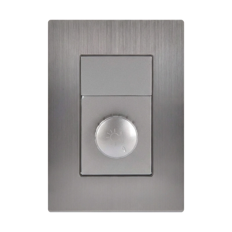 Dimmer Sencillo Acero Inoxidable