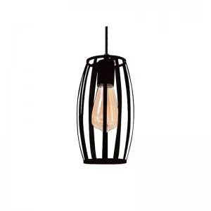 LCE305 - Lampara colgante E27 / 1 Luz negro mate.