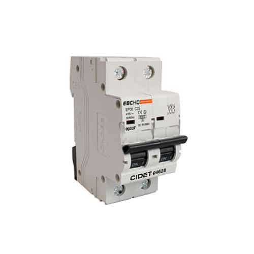 Breaker Ebc Riel 2X16A 400V 6KA C