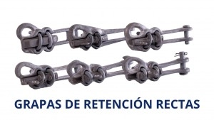 Grapa De Retención Recta 1/0 -266.8 MCM Aluminio, 2 Úes De 1/2