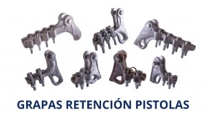 Grapa Retención Pistola 4-2/0 AWG, Aluminio, 2 Úes 3/8