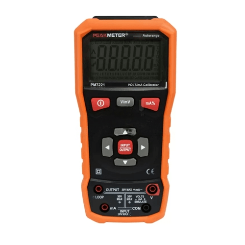 Calibrador de Procesos, Generador - Medidor de 0-24Ma, 0-100Mv, 0-10V.