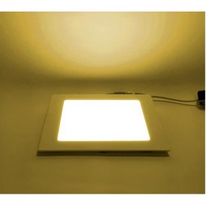 Panel LED Cuadrado de Incrustar 12W Luz Cálida