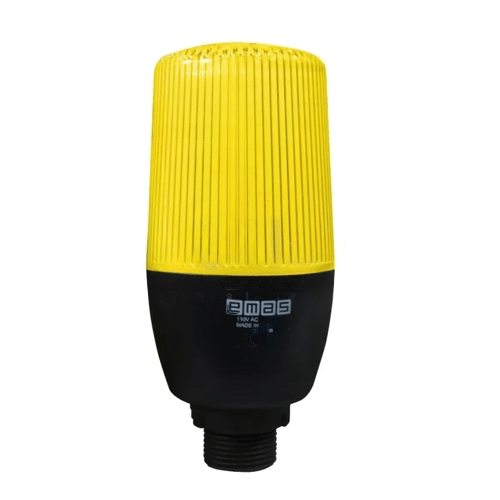 Baliza Emas Fija / Intermitente Amarilla 55Mm 110Vac Sin Buzzer Conexion 22Mm