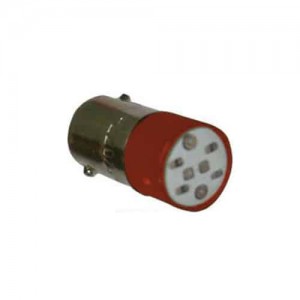 Bombillo Bayoneta Led 12Vdc Rojo Ebchq
