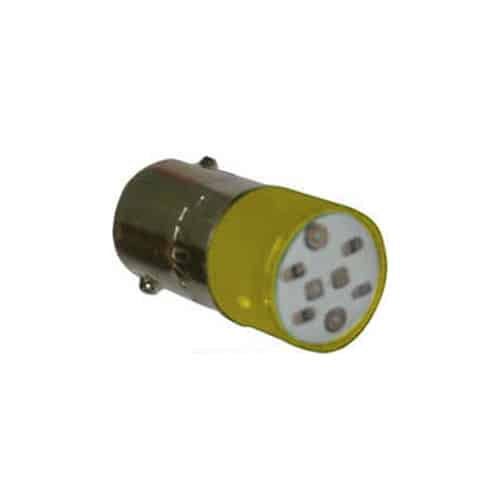 Bombillo Bayoneta Led 12Vdc Amarillo Ebchq
