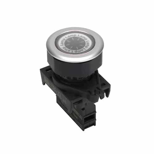 Piloto LED Plano Blanco 30Mm 12-24Vdc/Ac Plástico Plano Autonics