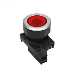 Piloto LED Plano Rojo 30Mm 12-24Vdc/Ac Plastico Plano Autonics