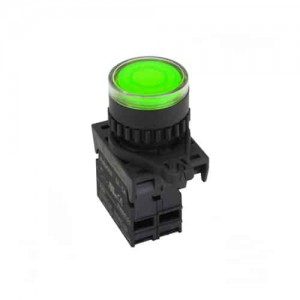 Pulsador Plastico Na+LED Verde 12-24Vdc/Ac 22Mm Autonics
