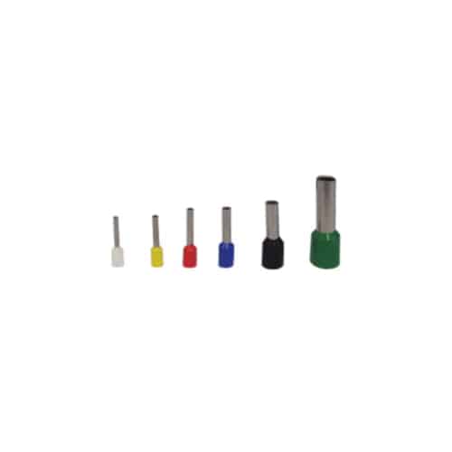 Terminal Aislado Tipo Pin Hueco Doble / 2.5Mm² / 14A / Gris