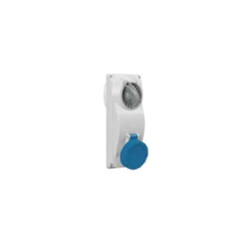 Base con Interruptor 4X32A 230V 9H IP67 Azul