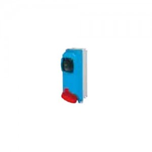 Base con Interruptor Sobreponer TAIS 4X16A 400V 6H IP67 Roja