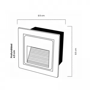 Aplique Led Nicho Blanco