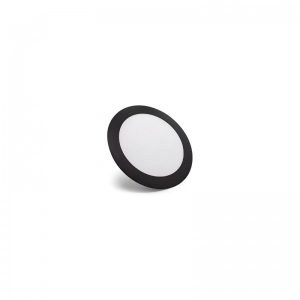 Panel LED Borde Negro Redondo incrustar 6W 4