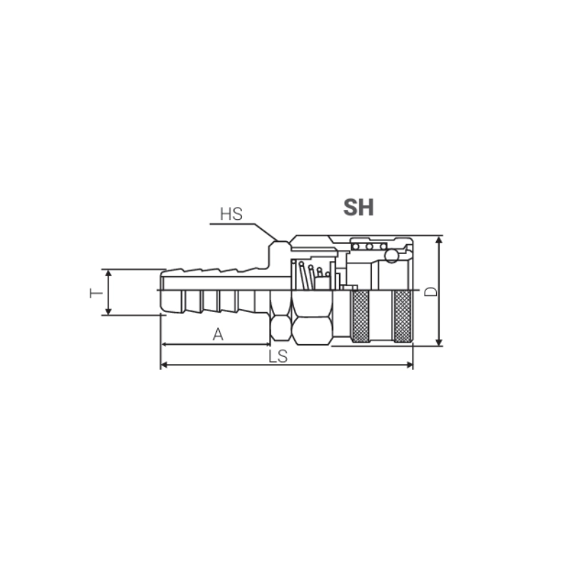 Conector Para Manguera Hembra 1/4