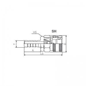 Conector Para Manguera Hembra 1/4