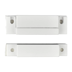 Contacto Magnético Para Puertas De Madera Normalmente Cerrado Color Blanco 64X19X12,8Mm