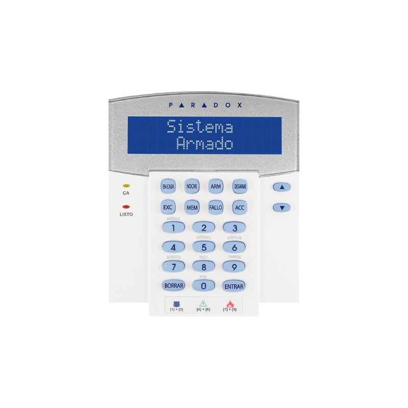 Teclado LCD De 32 Caracteres Para Centrales Evo Con Lector De Tarjeta Incorporado