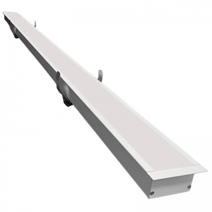Luminaria lineal LED 30W Negra Incrustar 4000K Ecolite