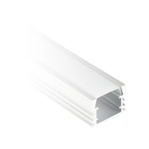 Perfil Aluminio + Pc B17Xh12 Sobreponer Gris X3Mts Ecolite