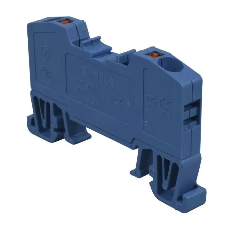 Bornera Tipo Resorte Onka 2.5Mm2 - 24A, Azul