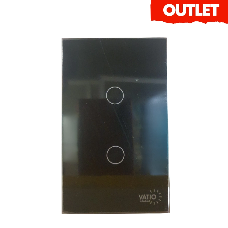 Interruptor Negro Smart Doble Selecta
