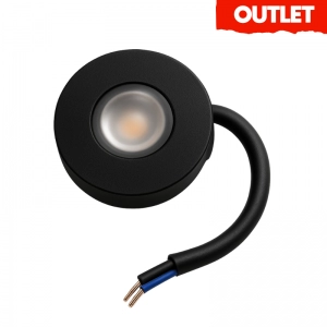 Mini Bala 1W Negra 6400K Eco