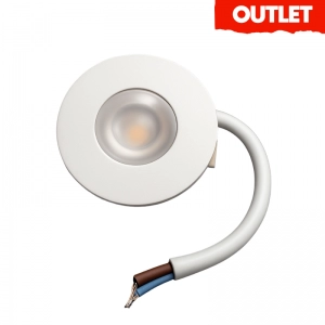 Mini Bala Redonda Blanca 1.5W 3000K