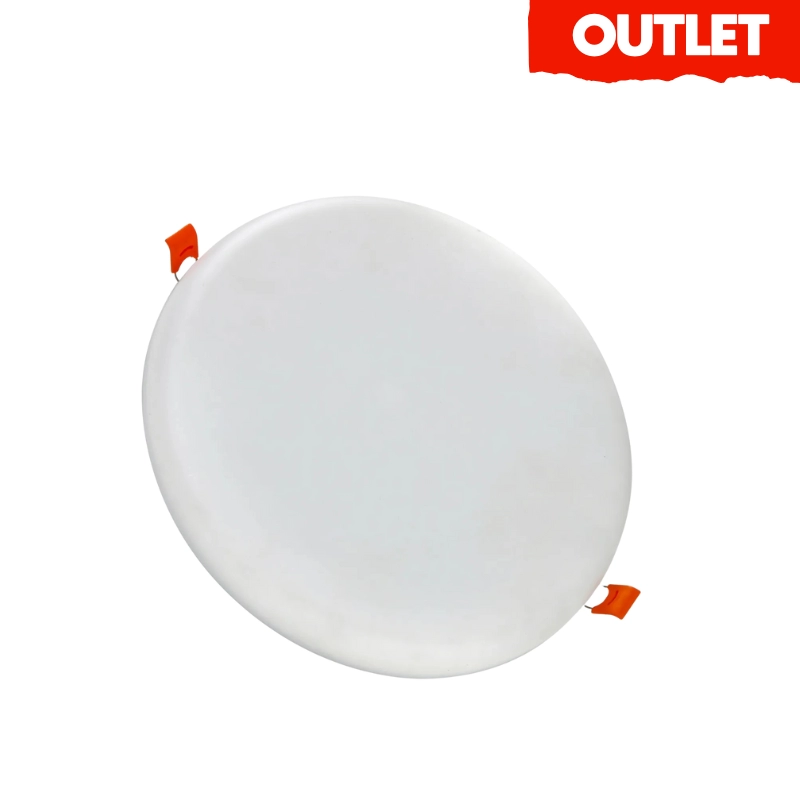Panel Led 18W Sin Borde Redondo / Incrustar 6400K