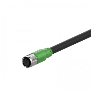 Cable Con Conector M12 Recto 8 Pines (Cable Ethernet) De 5m