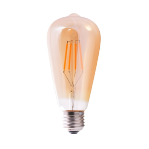 Led Pera Filamento Ambar 6W 2700K