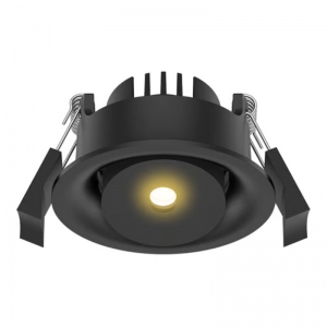 Bala LED de Incrustar Alscia II en Negro - 3w