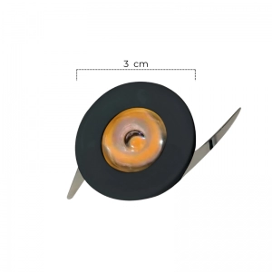 Bala LED De incrustar Redonda 1W 6500K Negra