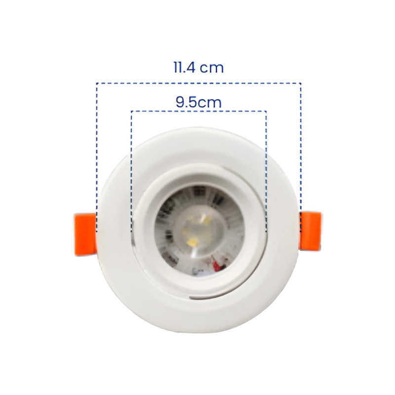 Bala LED 9W 3000K Blanca Redonda