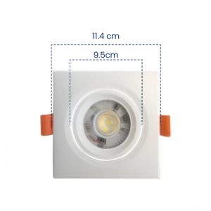 Bala LED 9W 4100K Blanca Cuadrada