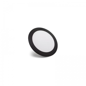 Panel LED Borde Negro Redondo incrustar 12W 6