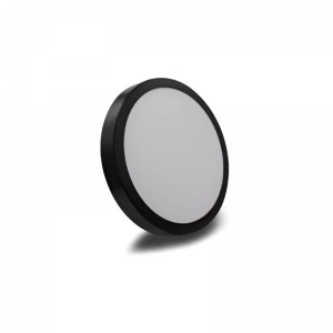 Panel LED Borde Negro Redondo Sobreponer 18W 8